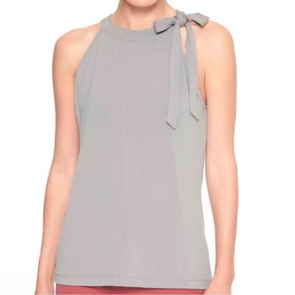 Banana Republic Tops - Banana Republic Gray Bow-Tie Tank Top